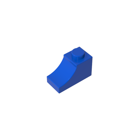 Gobricks,Brick Curved 2 x 1 with Inverted Cutout,78666