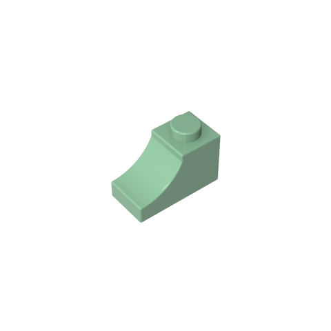 Gobricks,Brick Curved 2 x 1 with Inverted Cutout,78666