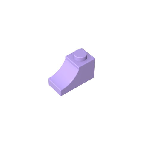 Gobricks,Brick Curved 2 x 1 with Inverted Cutout,78666