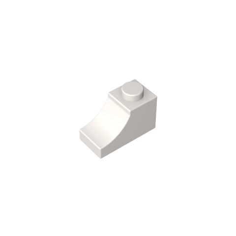 Gobricks,Brick Curved 2 x 1 with Inverted Cutout,78666