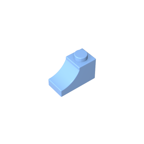 Gobricks,Brick Curved 2 x 1 with Inverted Cutout,78666