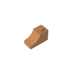 1 x 2 x 1 Curved Brick ,78666