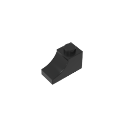 Gobricks,Brick Curved 2 x 1 with Inverted Cutout,78666