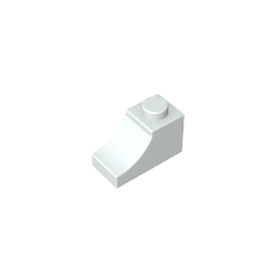 Gobricks,Brick Curved 2 x 1 with Inverted Cutout,78666