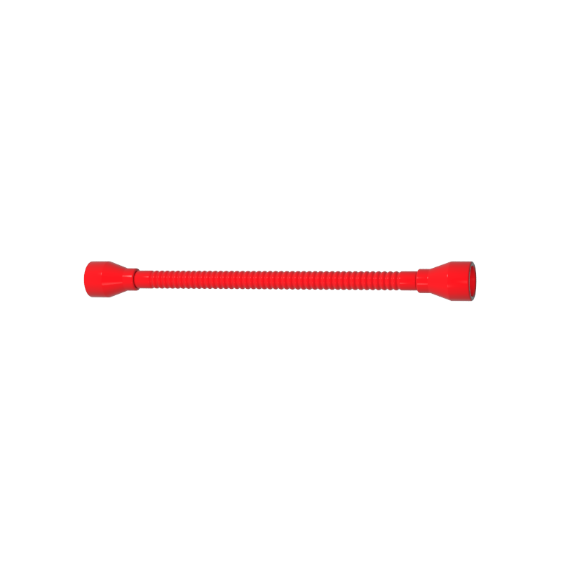 Gobricks,Flexible Hose 8.5L with Tabless Ends Black (Fixed Ends different color than Tube),73590a,73590