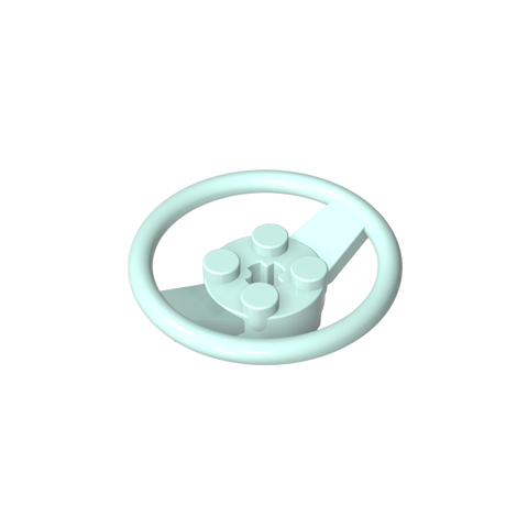 Gobricks,Steering Wheel with 4 Studs on Center,67811