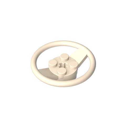 Gobricks,Steering Wheel with 4 Studs on Center,67811