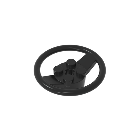 Gobricks,Steering Wheel with 4 Studs on Center,67811