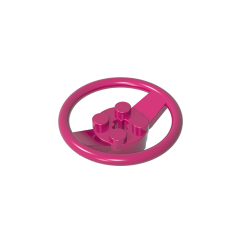 Gobricks,Steering Wheel with 4 Studs on Center,67811