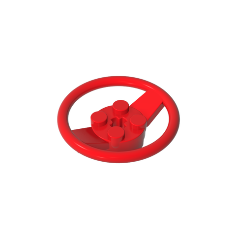 Gobricks,Steering Wheel with 4 Studs on Center,67811