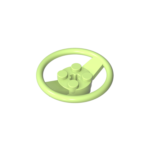 Gobricks,Steering Wheel with 4 Studs on Center,67811