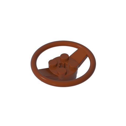 Gobricks,Steering Wheel with 4 Studs on Center,67811