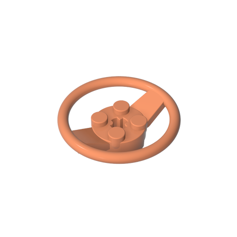 Gobricks,Steering Wheel with 4 Studs on Center,67811
