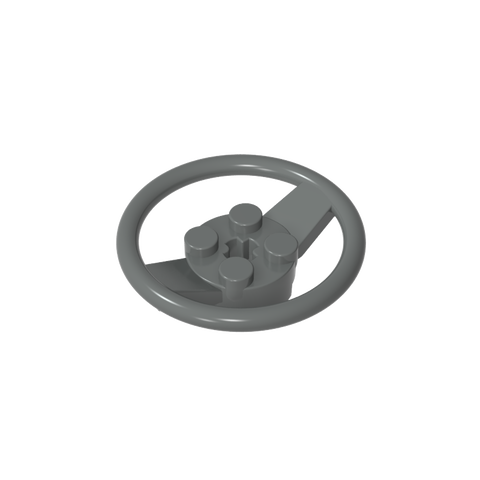 Gobricks,Steering Wheel with 4 Studs on Center,67811