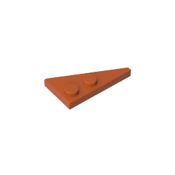 Gobricks,Wedge Plate 2 x 4 27° Left,65429