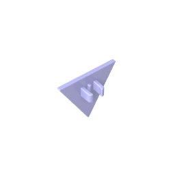 Gobricks,Road Sign Clip-on 2.2 x 2.667 Triangular,30259,39728