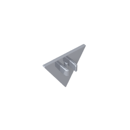 Gobricks,Road Sign Clip-on 2.2 x 2.667 Triangular,30259,39728