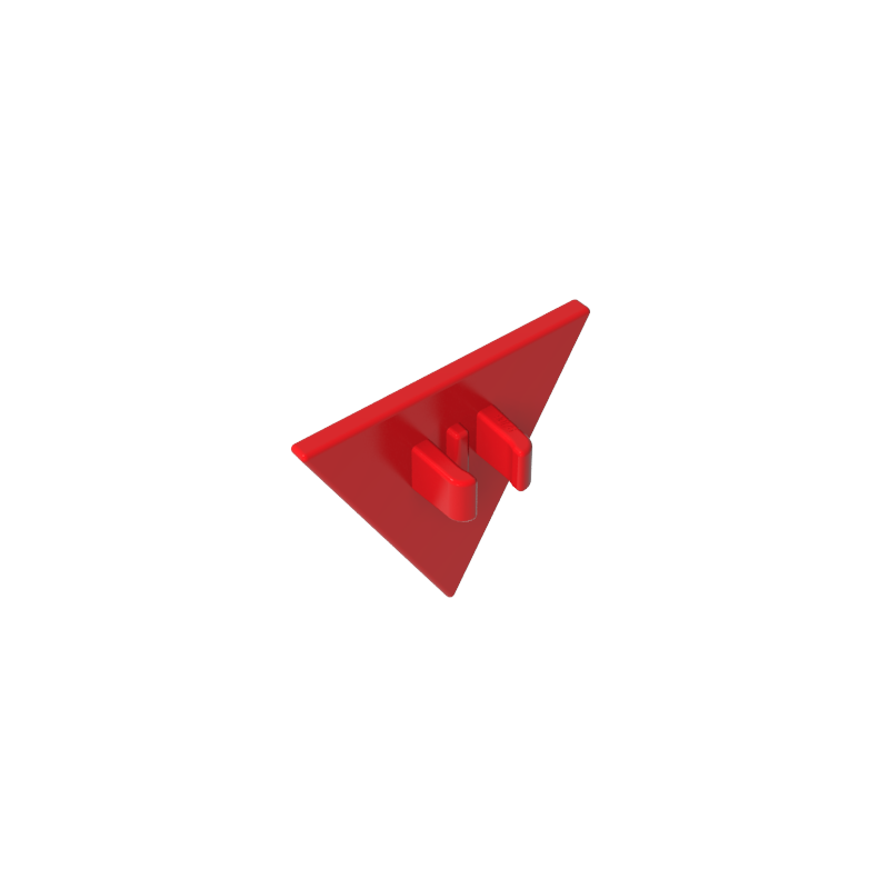 Gobricks,Road Sign Clip-on 2.2 x 2.667 Triangular,30259,39728