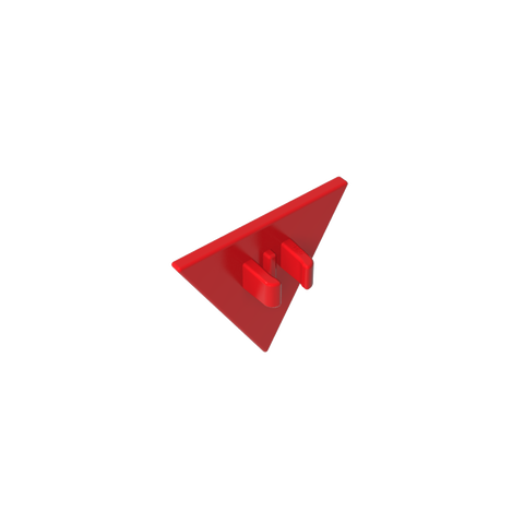 Gobricks,Road Sign Clip-on 2.2 x 2.667 Triangular,30259,39728