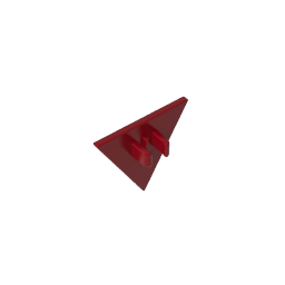 Gobricks,Road Sign Clip-on 2.2 x 2.667 Triangular,30259,39728