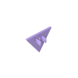 Gobricks,Road Sign Clip-on 2.2 x 2.667 Triangular,30259,39728