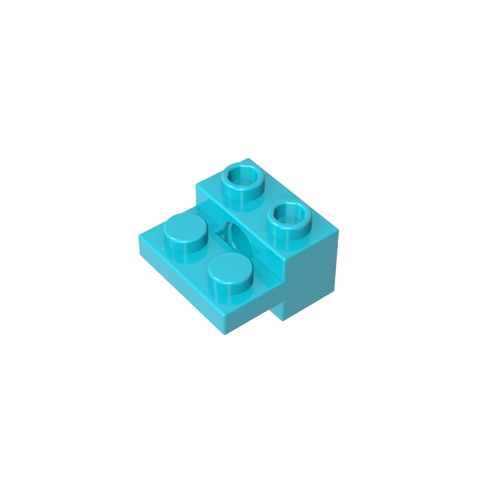 Gobricks,Technic Brick Special 1 x 2 with Pin Hole and 1 x 2 Plate,73109