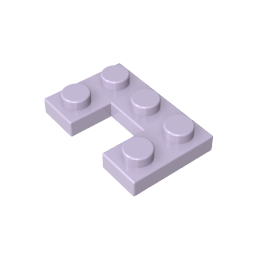 Plate 2 x 3 with 1 x 1 Cutout,73831