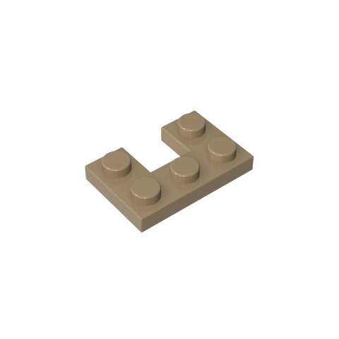 Gobricks,Plate 2 x 3 with 1 x 1 Cutout,73831