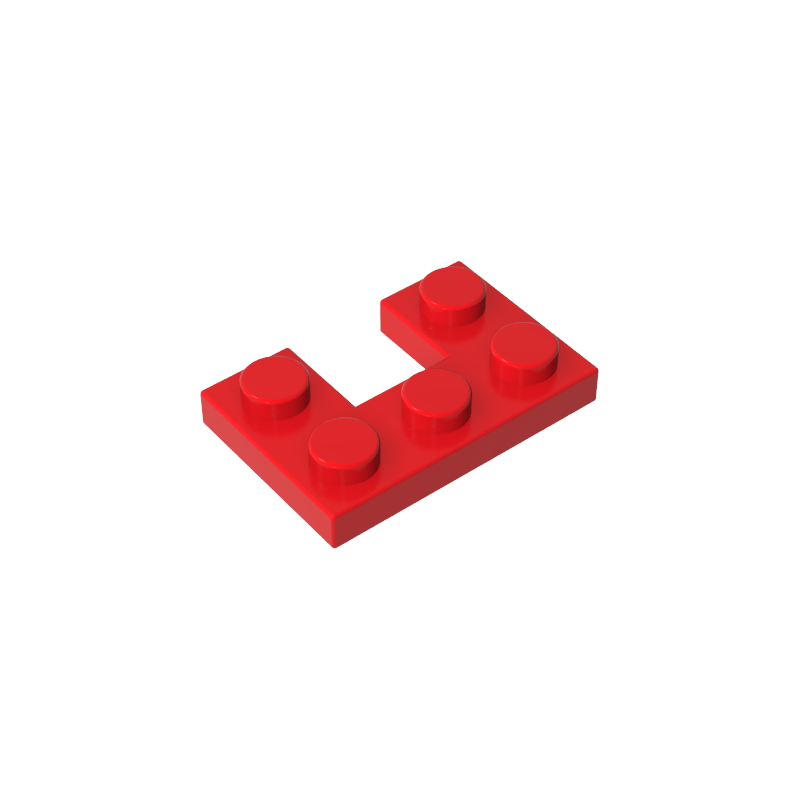 Gobricks,Plate 2 x 3 with 1 x 1 Cutout,73831