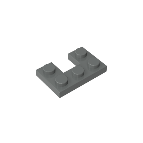 Gobricks,Plate 2 x 3 with 1 x 1 Cutout,73831