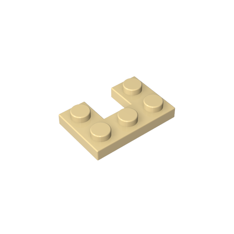 Gobricks,Plate 2 x 3 with 1 x 1 Cutout,73831