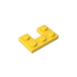 Gobricks,Plate 2 x 3 with 1 x 1 Cutout,73831