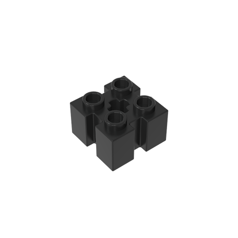 Gobricks,Brick Special 2 x 2 with Grooves and Axle Hole,90258,39683