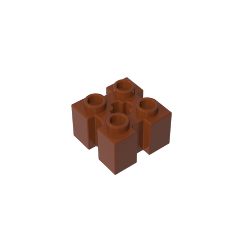 Gobricks,Brick Special 2 x 2 with Grooves and Axle Hole,90258,39683