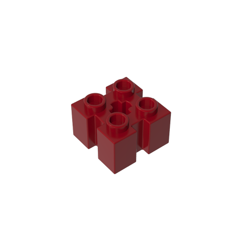 Gobricks,Brick Special 2 x 2 with Grooves and Axle Hole,90258,39683