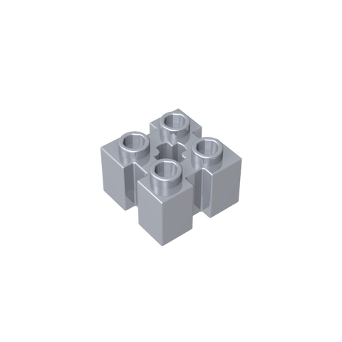 Gobricks,Brick Special 2 x 2 with Grooves and Axle Hole,90258,39683