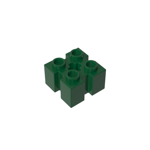 Gobricks,Brick Special 2 x 2 with Grooves and Axle Hole,90258,39683