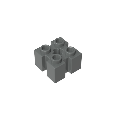 Gobricks,Brick Special 2 x 2 with Grooves and Axle Hole,90258,39683