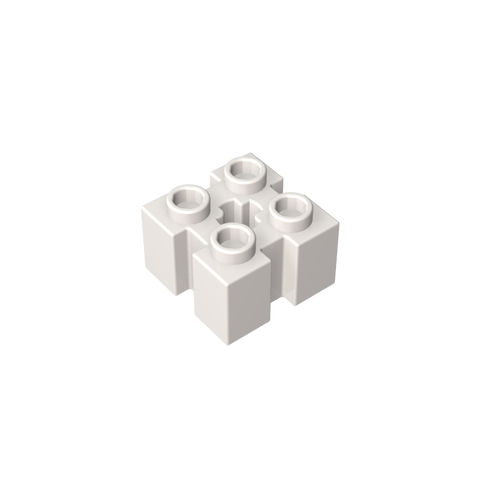 Gobricks,Brick Special 2 x 2 with Grooves and Axle Hole,90258,39683