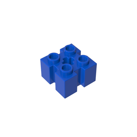 Gobricks,Brick Special 2 x 2 with Grooves and Axle Hole,90258,39683