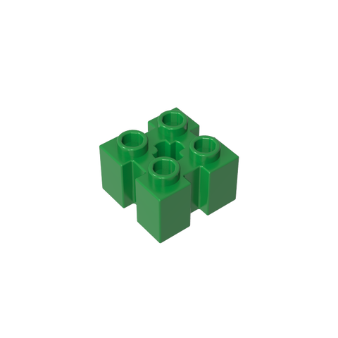 Gobricks,Brick Special 2 x 2 with Grooves and Axle Hole,90258,39683