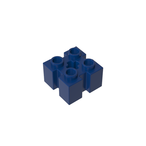 Gobricks,Brick Special 2 x 2 with Grooves and Axle Hole,90258,39683
