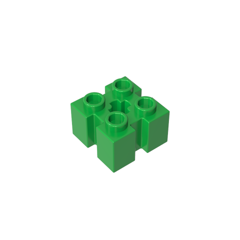 Gobricks,Brick Special 2 x 2 with Grooves and Axle Hole,90258,39683