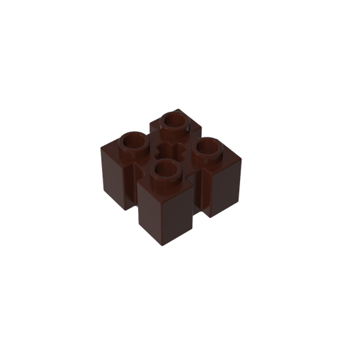 Gobricks,Brick Special 2 x 2 with Grooves and Axle Hole,90258,39683
