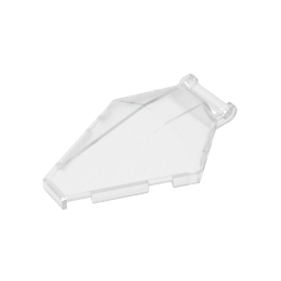 Gobricks,Windscreen 6 x 4 x 1 Hexagonal with Handle,27262,35043,39730,81580