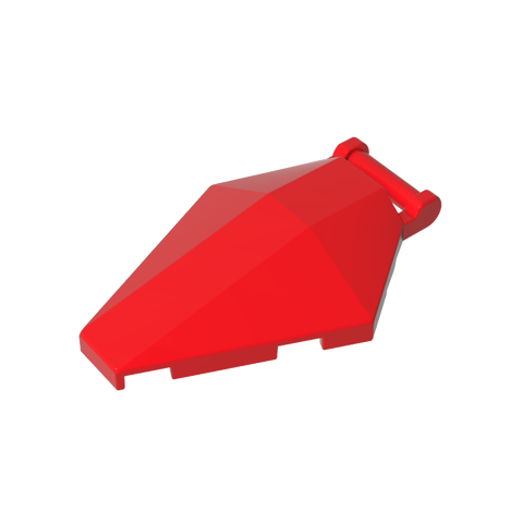 Gobricks,Windscreen 6 x 4 x 1 Hexagonal with Handle,27262,35043,39730,81580