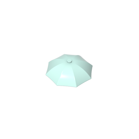 Gobricks,Equipment Umbrella Top with No Bottom Flaps, 6 x 6 with Top Stud,4094b,58572