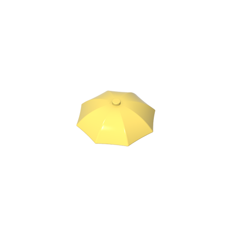 Gobricks,Equipment Umbrella Top with No Bottom Flaps, 6 x 6 with Top Stud,4094b,58572