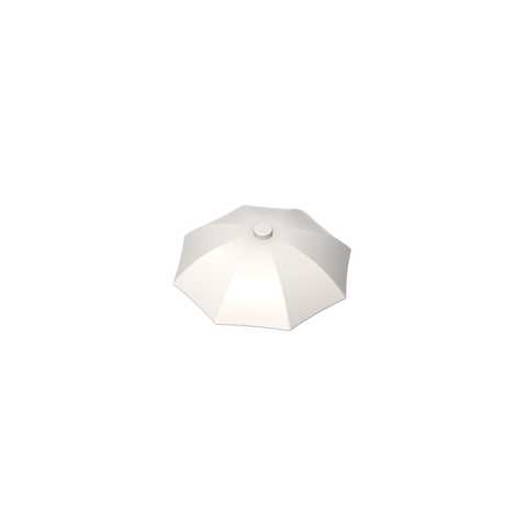 Gobricks,Equipment Umbrella Top with No Bottom Flaps, 6 x 6 with Top Stud,4094b,58572