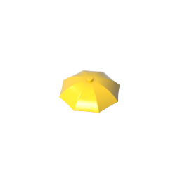 Gobricks,Equipment Umbrella Top with No Bottom Flaps, 6 x 6 with Top Stud,4094b,58572